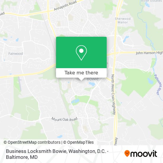 Mapa de Business Locksmith Bowie