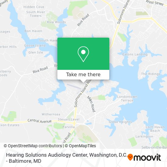 Mapa de Hearing Solutions Audiology Center