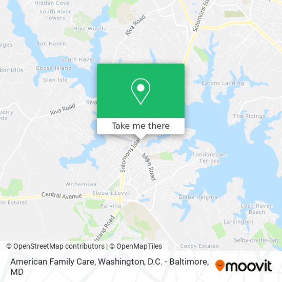 American Family Care map