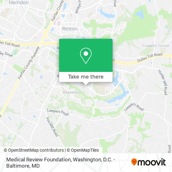 Mapa de Medical Review Foundation