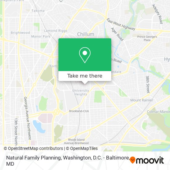 Natural Family Planning map