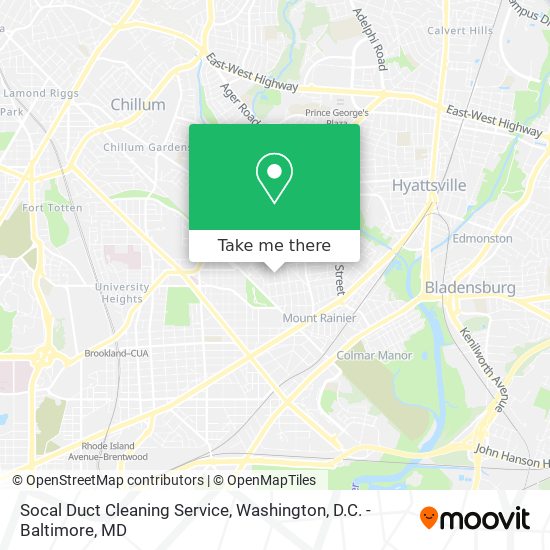 Mapa de Socal Duct Cleaning Service