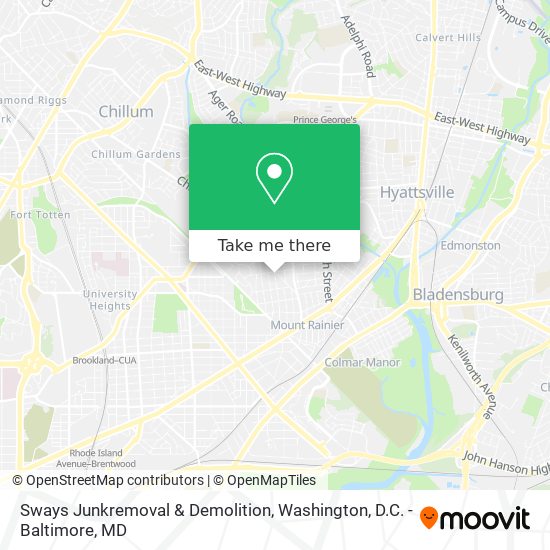 Sways Junkremoval & Demolition map