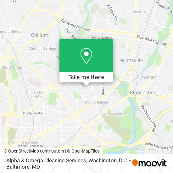 Mapa de Alpha & Omega Cleaning Services