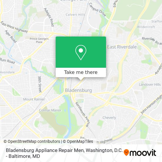 Mapa de Bladensburg Appliance Repair Men