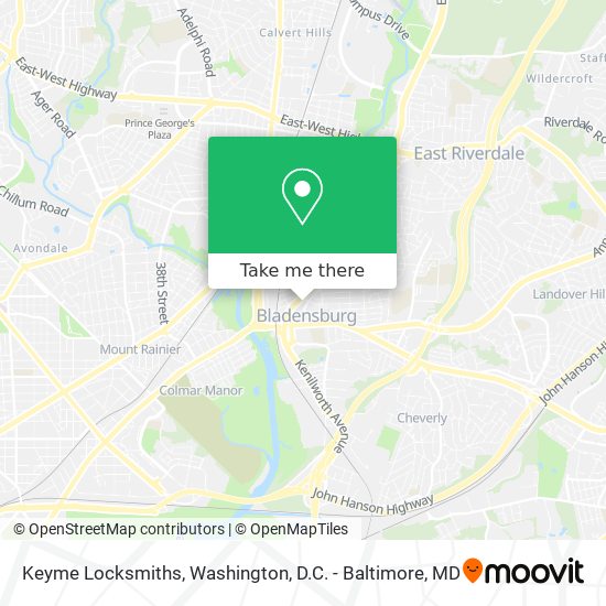 Keyme Locksmiths map