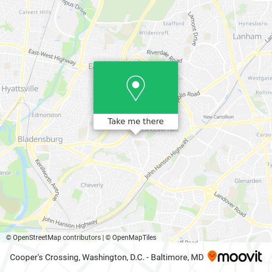 Cooper's Crossing map