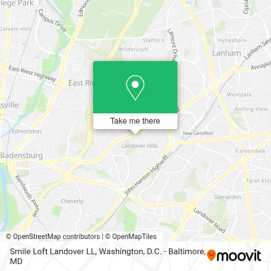 Smile Loft Landover LL map