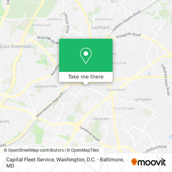 Capital Fleet Service map