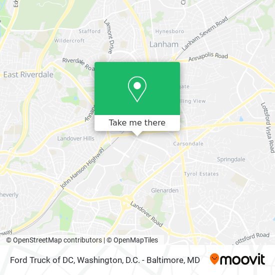 Mapa de Ford Truck of DC