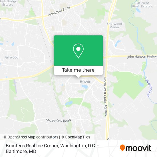 Bruster's Real Ice Cream map