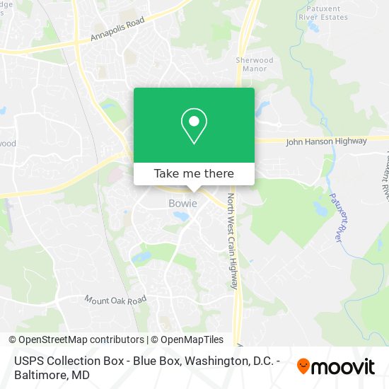 USPS Collection Box - Blue Box map