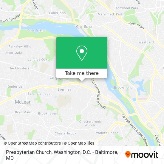 Presbyterian Church map