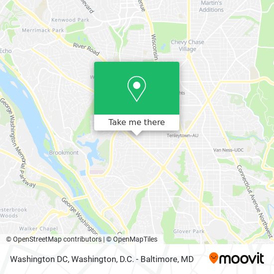 Washington DC map