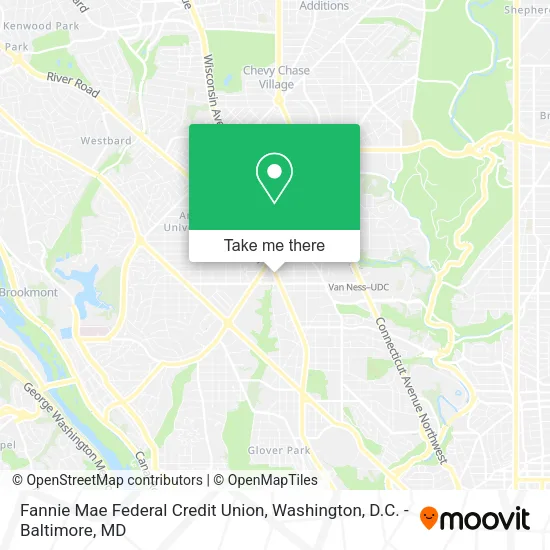 Mapa de Fannie Mae Federal Credit Union