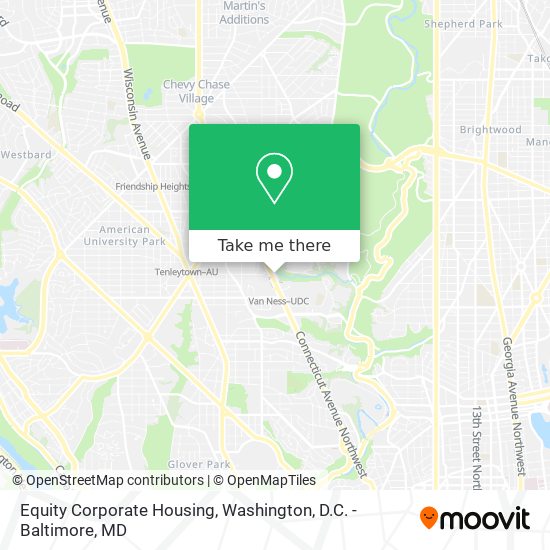 Equity Corporate Housing map