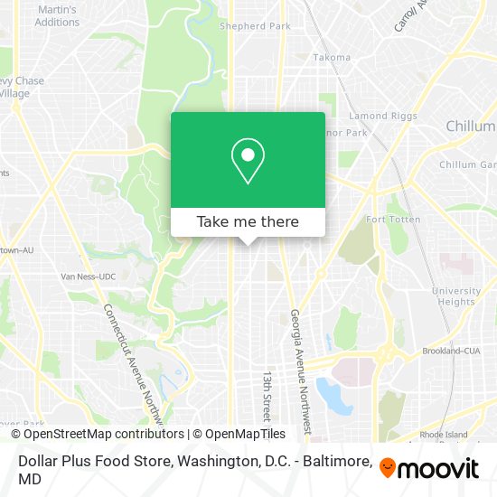 Mapa de Dollar Plus Food Store