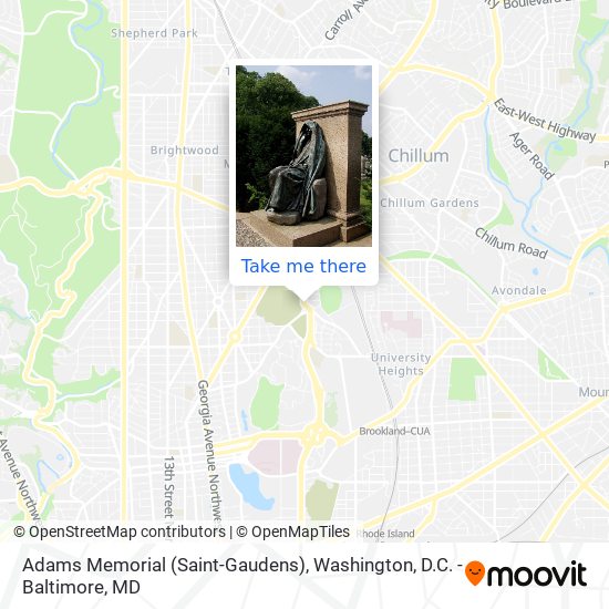 Mapa de Adams Memorial (Saint-Gaudens)