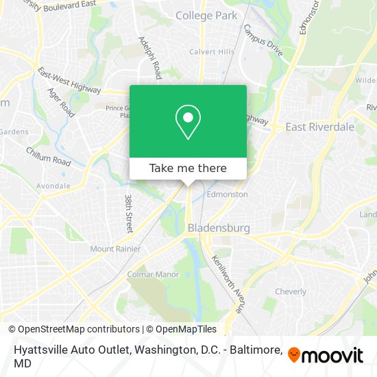 Mapa de Hyattsville Auto Outlet