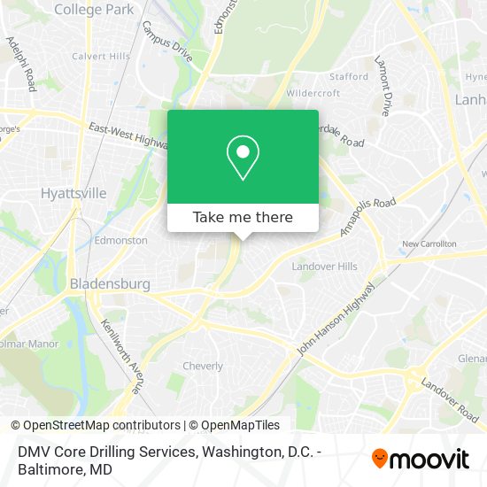 Mapa de DMV Core Drilling Services