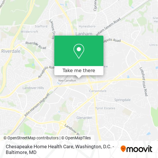 Chesapeake Home Health Care map