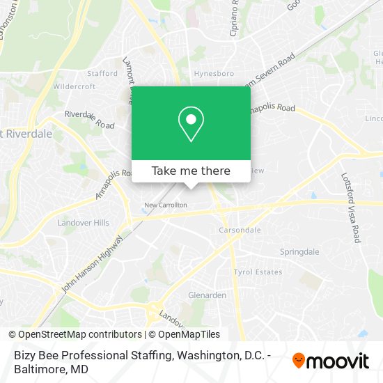 Bizy Bee Professional Staffing map