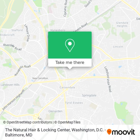 Mapa de The Natural Hair & Locking Center