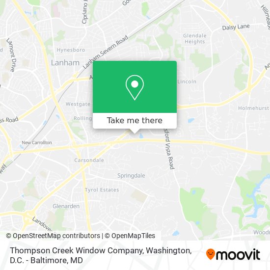 Mapa de Thompson Creek Window Company