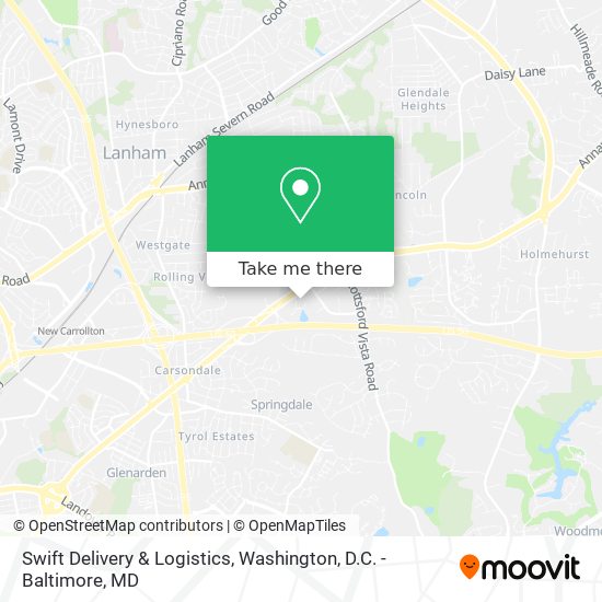 Mapa de Swift Delivery & Logistics