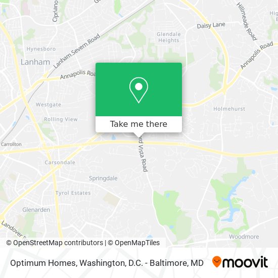 Optimum Homes map