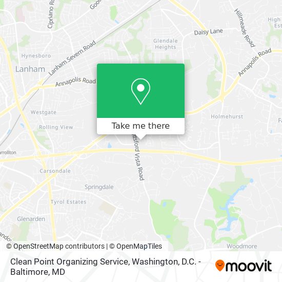 Clean Point Organizing Service map