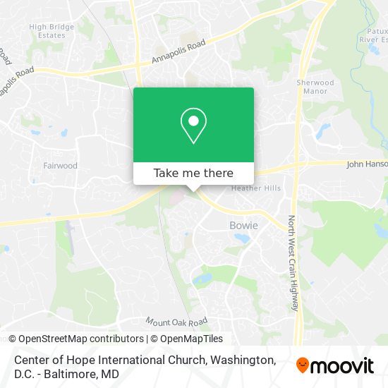 Mapa de Center of Hope International Church