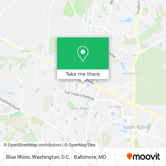 Blue Rhino map