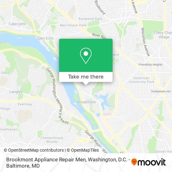 Brookmont Appliance Repair Men map