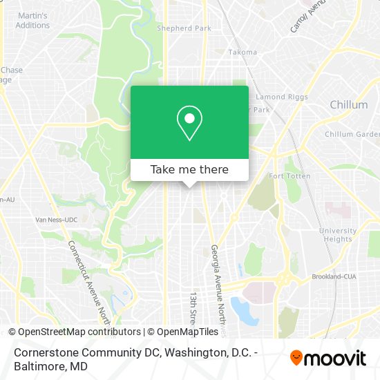 Mapa de Cornerstone Community DC