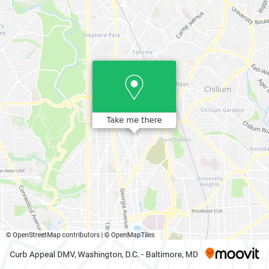 Curb Appeal DMV map