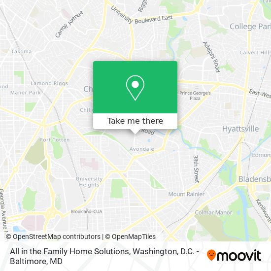 All in the Family Home Solutions map