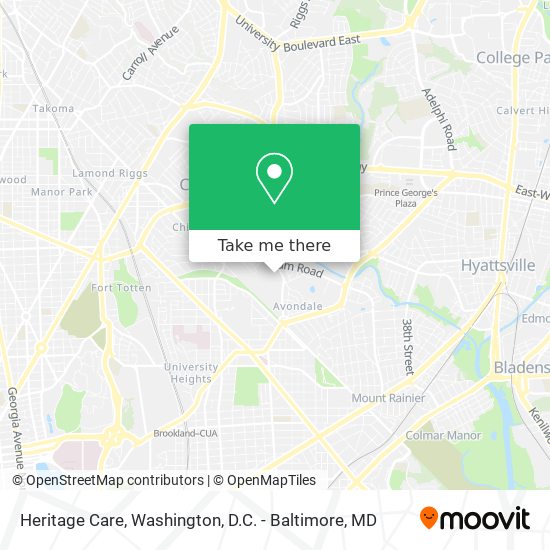 Heritage Care map