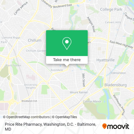 Mapa de Price Rite Pharmacy