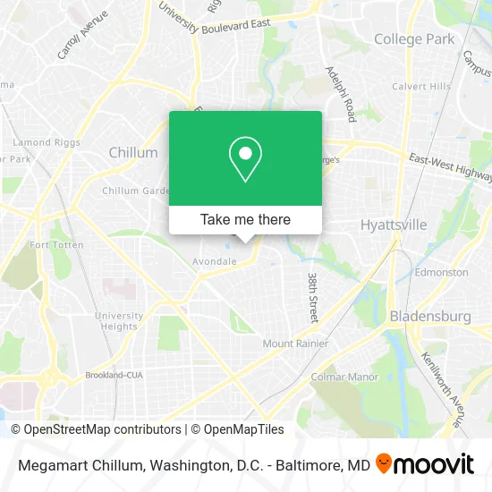 Megamart Chillum map