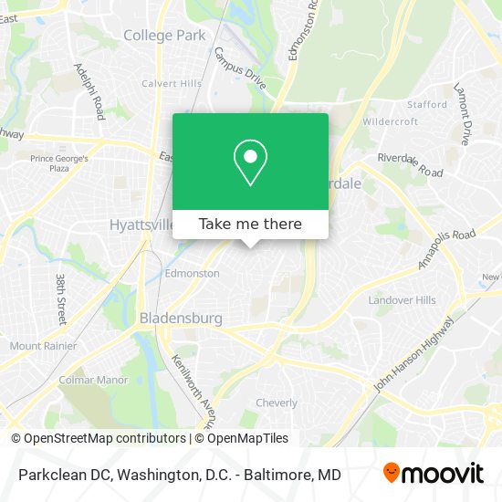 Mapa de Parkclean DC