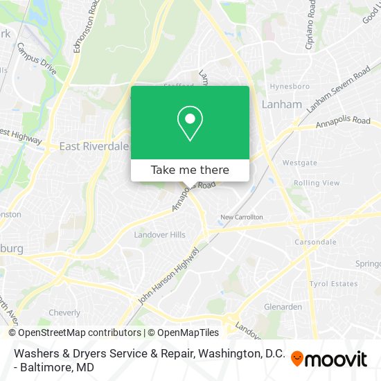 Washers & Dryers Service & Repair map