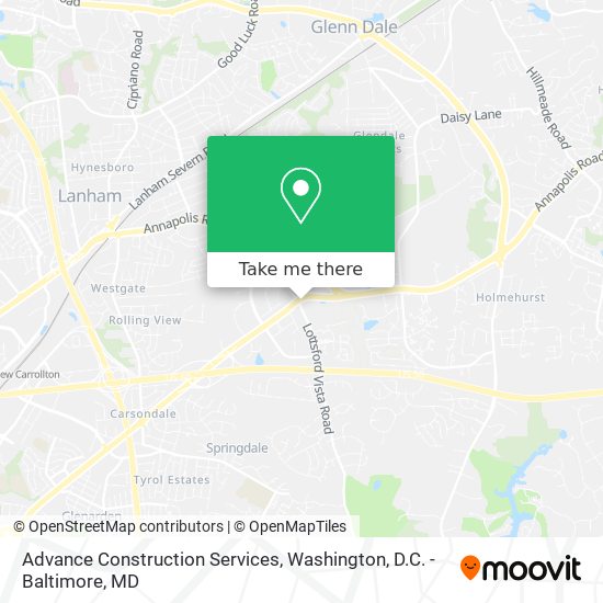 Advance Construction Services map