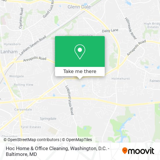 Hoc Home & Office Cleaning map