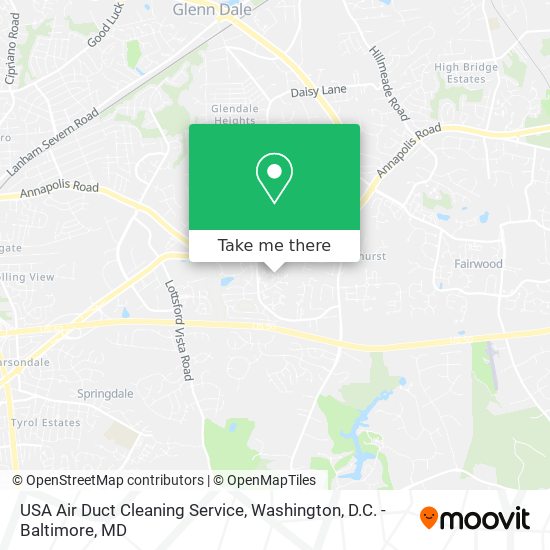 USA Air Duct Cleaning Service map