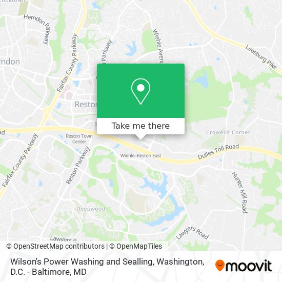 Wilson's Power Washing and Sealling map