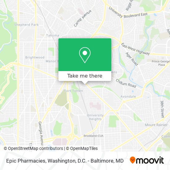 Epic Pharmacies map