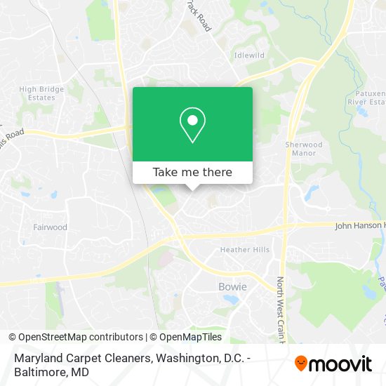 Mapa de Maryland Carpet Cleaners