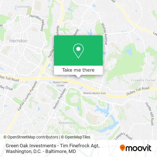 Mapa de Green Oak Investments - Tim Finefrock Agt