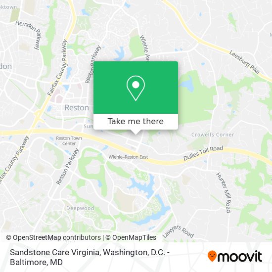 Sandstone Care Virginia map